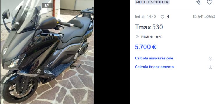 Yamaha T-Max occasione novità incredibile moto usata scooter