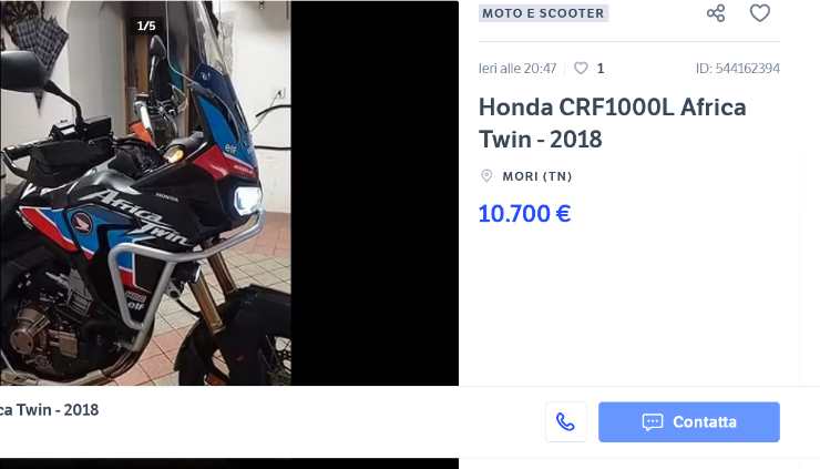 Honda Africa Twin offerta unica