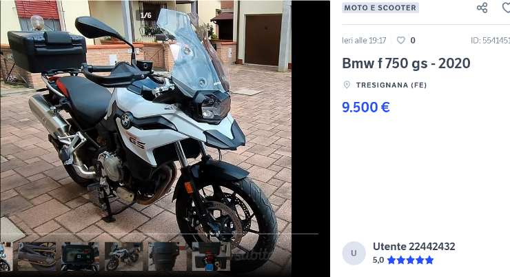 BMW F 750 GS prezzo basso