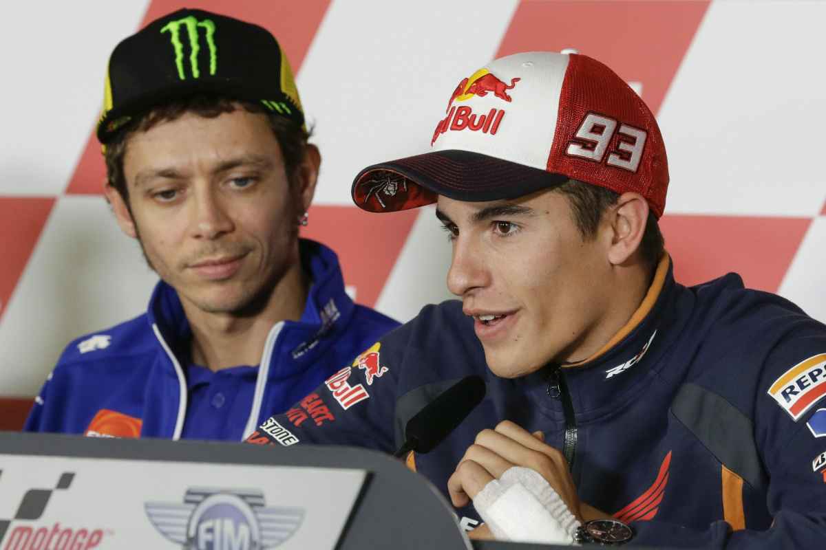 MotoGP Marc Marquez e Valentino Rossi dichiarazione forte