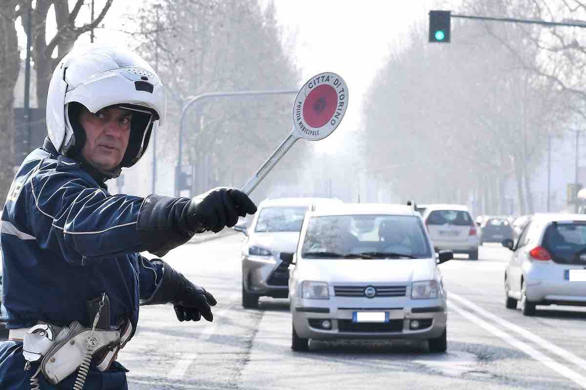 Stop circolazione motocicletta