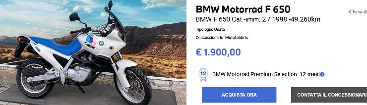 BMW F 650 prezzo basso