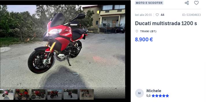 Ducati Multistrada 1200 S vendita usata