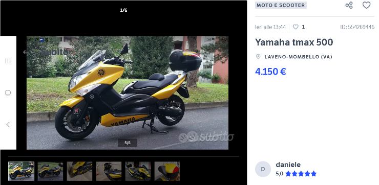 Yamaha T-Max usato costo
