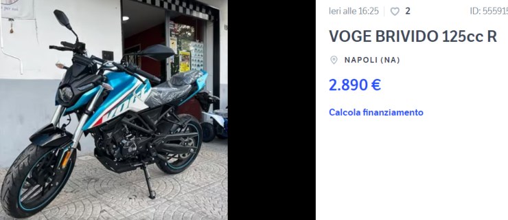 Voge Brivido 125 occasione scooter