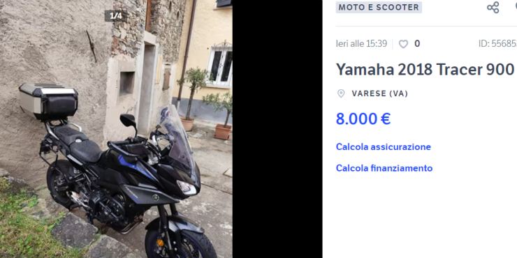 Yamaha Tracer usata a prezzo unico