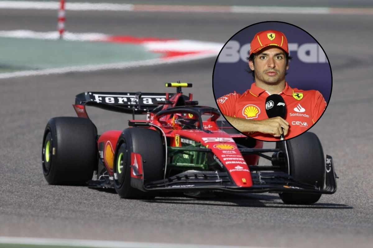 Carlos Sainz sulla Ferrari