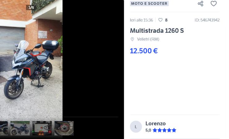 Ducati Multistrada 1260 S prezzo da favola