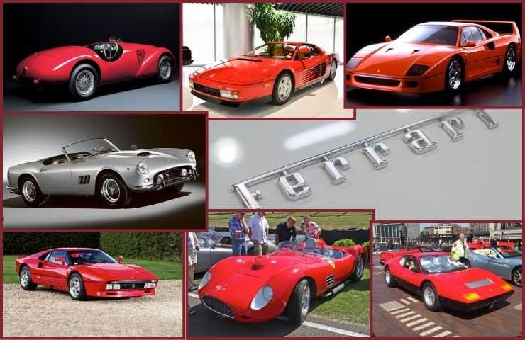 I modelli iconici della Ferrari