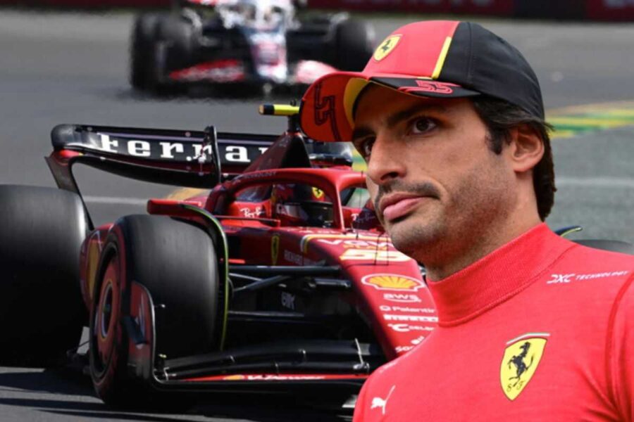 Il pilota Ferrari Carlos Sainz