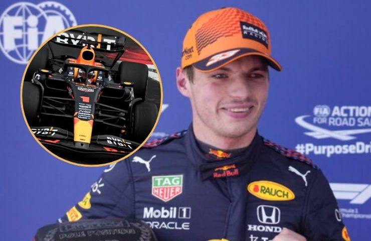 Max Verstappen in trionfo dopo una gara