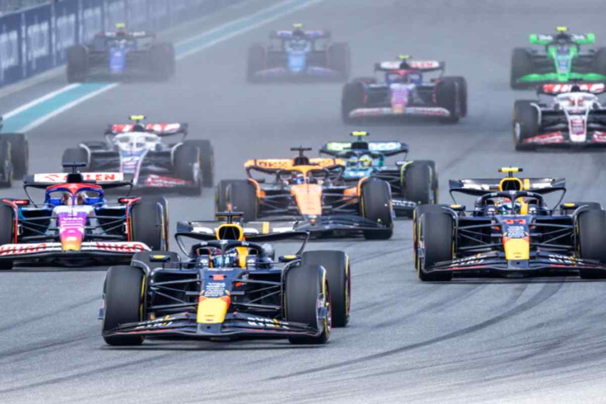 Partenza durante il Gran Premio