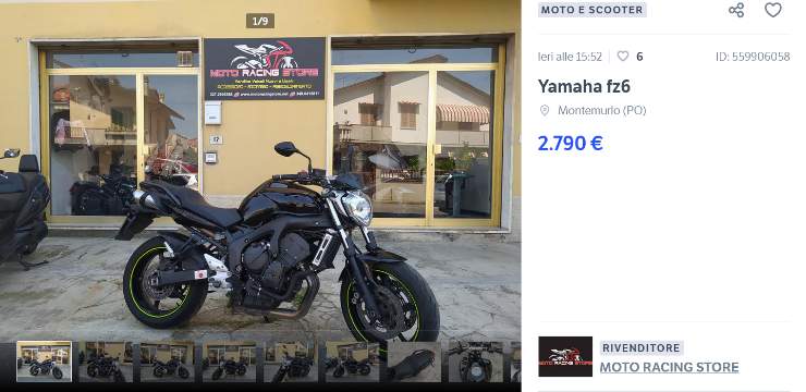 Yamaha FZ6 che occasione