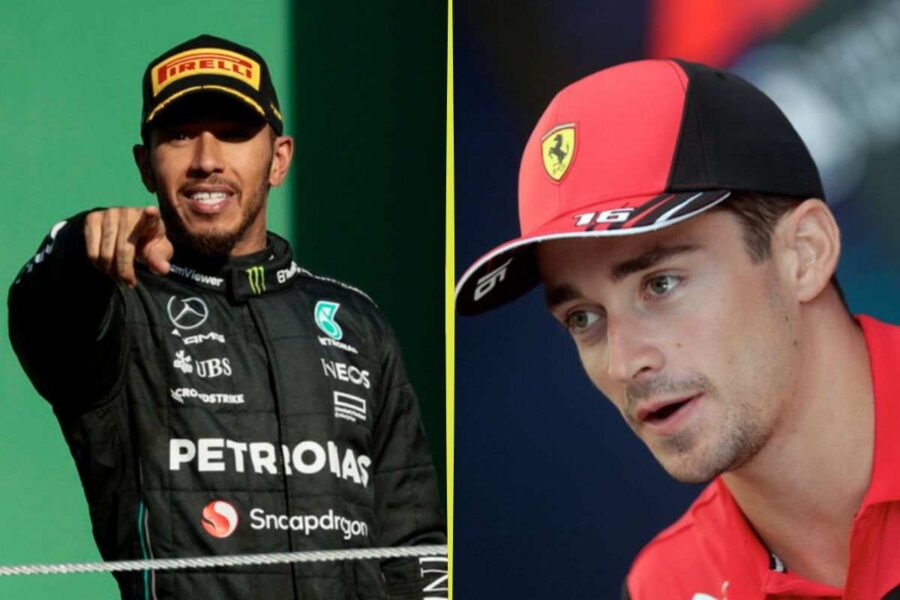 I piloti Hamilton e Leclerc