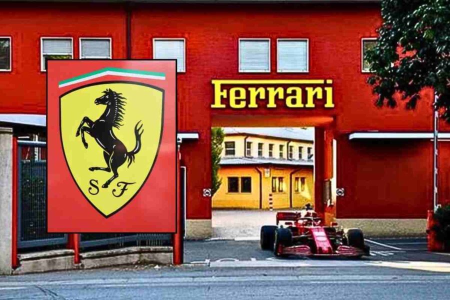 L'entrata della fabbrica Ferrari