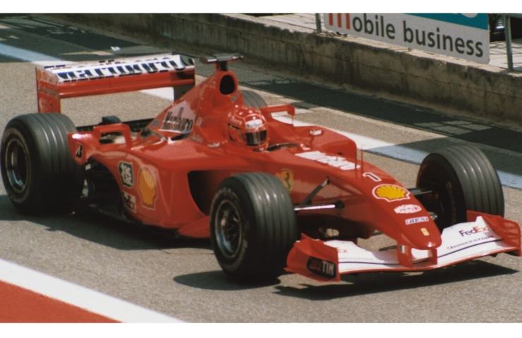 La Ferrari F2001 B di Michael Schumacher in vendita all'asta