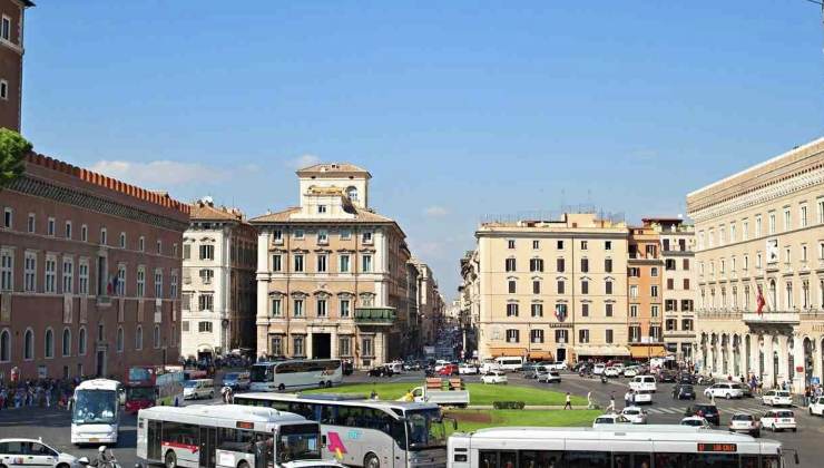 Traffico al centro di Roma