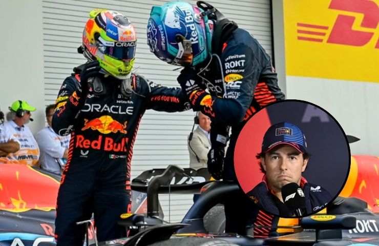 I due piloti Red Bull fanno festa al termine di una gara