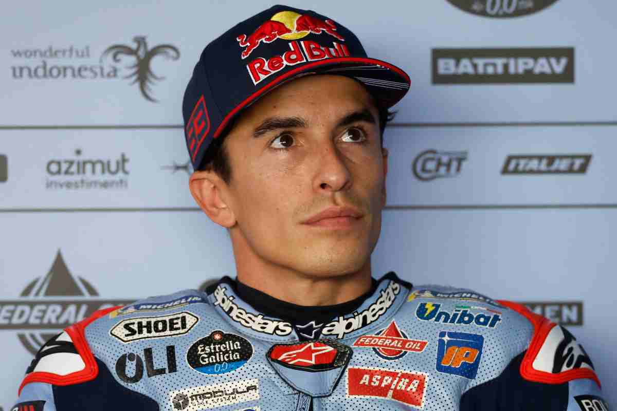 Marc Marquez nel box di Gresini