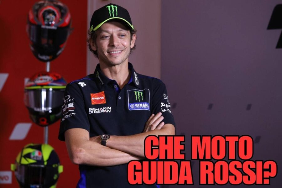 moto valentino rossi fuori dalle piste